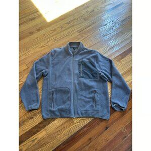 Orvis Mad River Sherpa Jacket Blue Size Large Full Zip Troutbum Outdoors Fishing